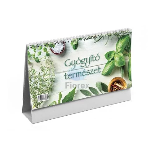Naptár, asztali, álló, TOPTIMER, "Gyógyító természet"