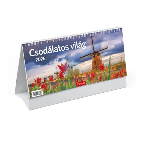 Naptár, asztali, álló, TOPTIMER, "Csodálatos világ"