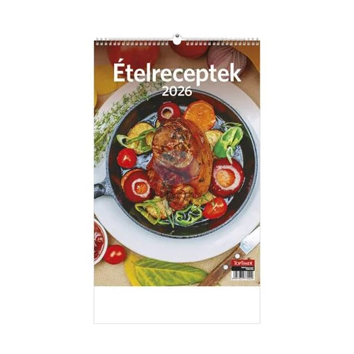 Naptár, fali, TOPTIMER "Ételreceptek"