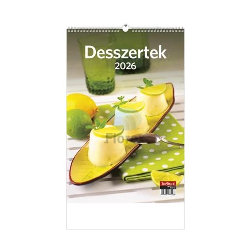 Naptár, fali, TOPTIMER "Desszertek"