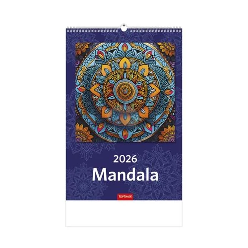 Naptár, fali, TOPTIMER "Mandala"
