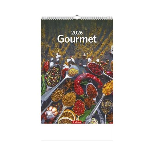 Naptár, fali, TOPTIMER "Gourmet"