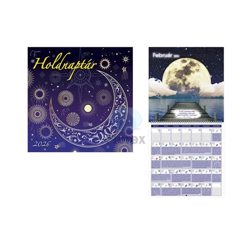 Naptár, fali, TOPTIMER, "Holdnaptár"