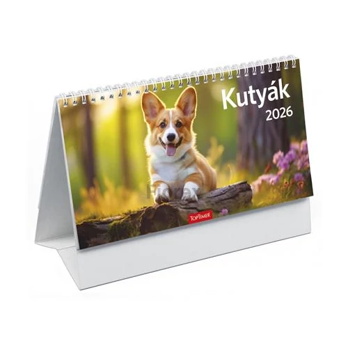 Naptár, asztali, álló, TOPTIMER, "Kutyák"