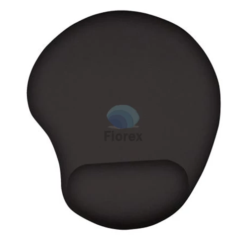 Egéralátét csuklótámasszal, gél töltésű, TRUST "Bigfoot", fekete