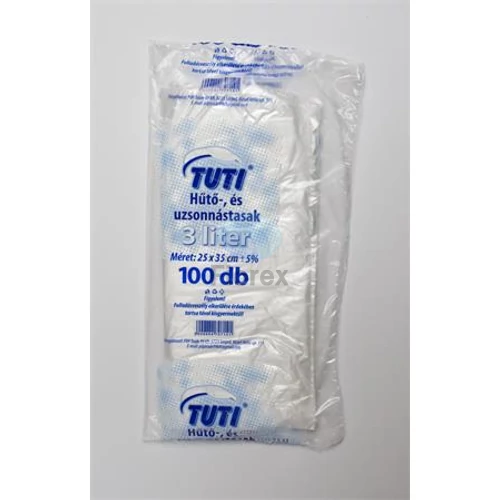 Hűtő- és uzsonnástasak, 3 l, TUTI - 100db