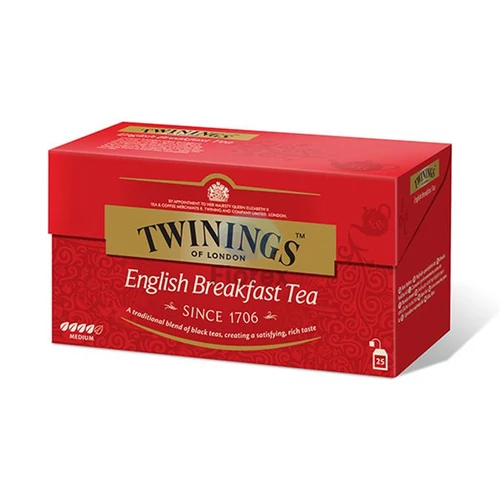 Fekete tea, 25x2 g, TWININGS "English Breakfast"