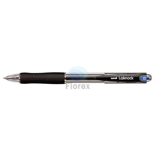 Golyóstoll, 0,3 mm, nyomógombos, UNI "SN-100 Laknock", fekete