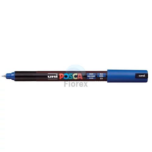 Dekormarker, 0,7 mm, UNI "Posca PC-1MR", kék