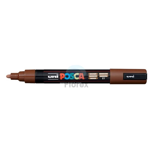 Dekormarker, 0,9-1,3 mm, UNI "Posca PC-3M", barna