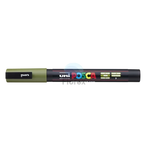 Dekormarker, 0,9-1,3 mm, UNI "Posca PC-3M", khaki