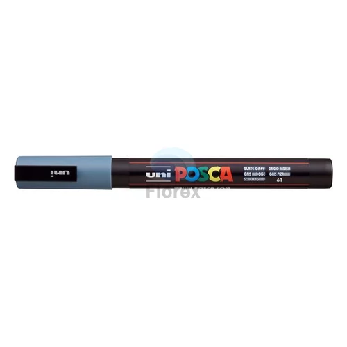 Dekormarker, 0,9-1,3 mm, UNI "Posca PC-3M", palaszürke