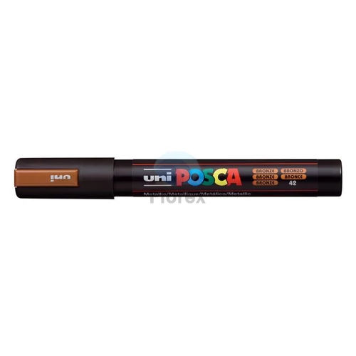 Dekormarker, 1,8-2,5 mm, UNI "Posca PC-5M", bronz