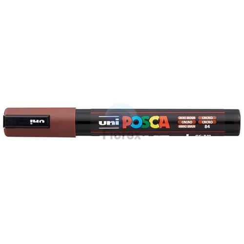 Dekormarker, 1,8-2,5 mm, UNI "Posca PC-5M", kakaó barna