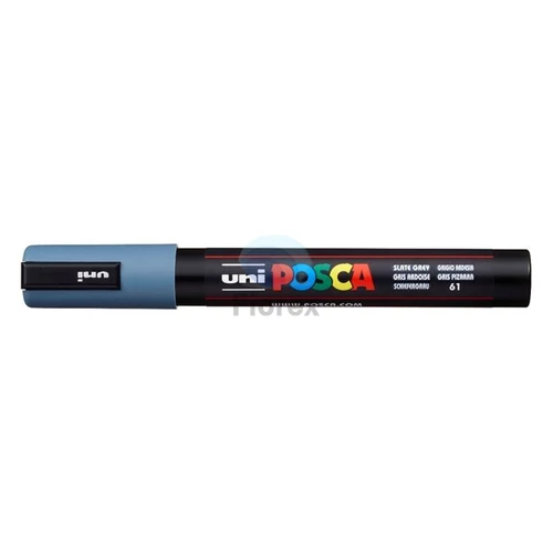 Dekormarker, 1,8-2,5 mm, UNI "Posca PC-5M", palaszürke