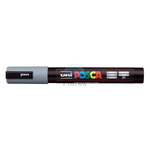 Dekormarker, 1,8-2,5 mm, UNI "Posca PC-5M", szürke