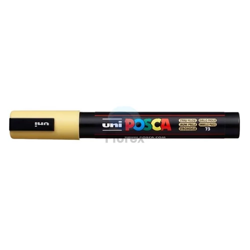 Dekormarker, 1,8-2,5 mm, UNI "Posca PC-5M", szalmasárga