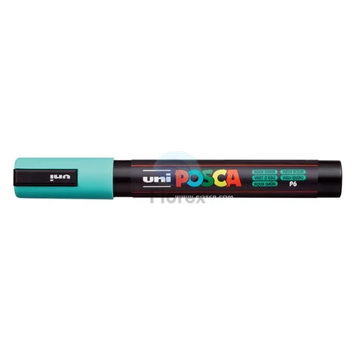 Dekormarker, 1,8-2,5 mm, UNI "Posca PC-5M", tengerzöld