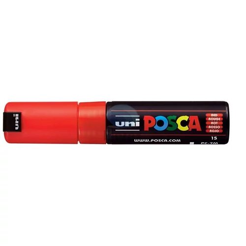 Dekormarker, 4,5-5,5 mm, UNI "Posca PC-7M", piros
