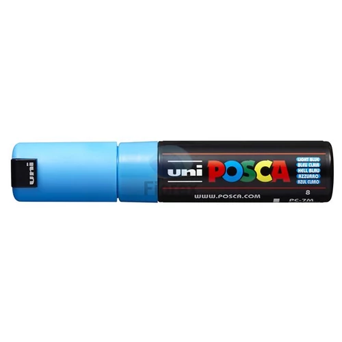 Dekormarker, 4,5-5,5 mm, UNI "Posca PC-7M", világoskék