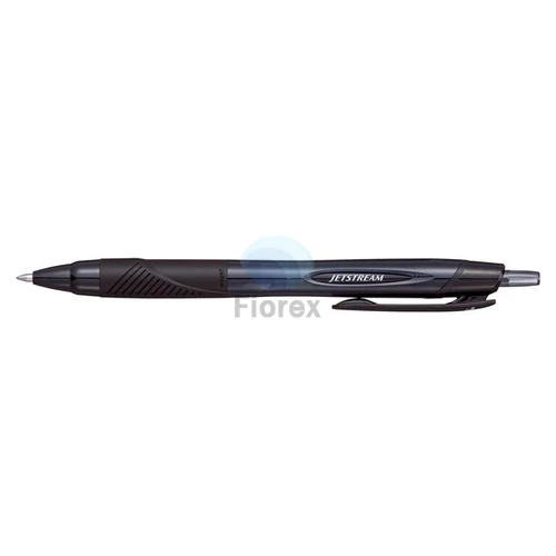 Golyóstoll, 0,35 mm, nyomógombos, fekete tolltest, UNI "SXN-157S Jetstream Sport Eco", fekete
