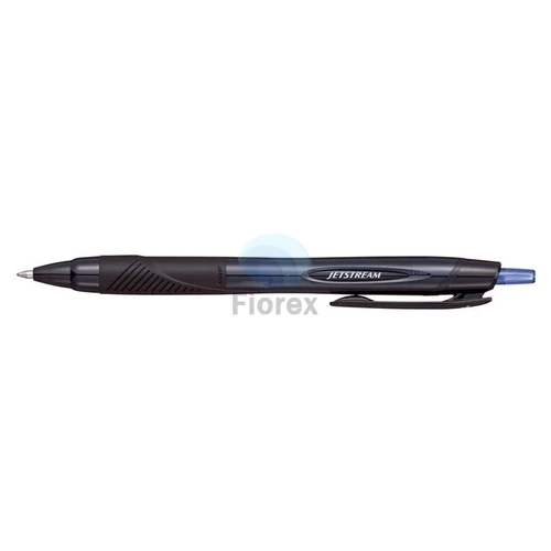 Golyóstoll, 0,35 mm, nyomógombos, fekete tolltest, UNI "SXN-157S Jetstream Sport Eco", kék