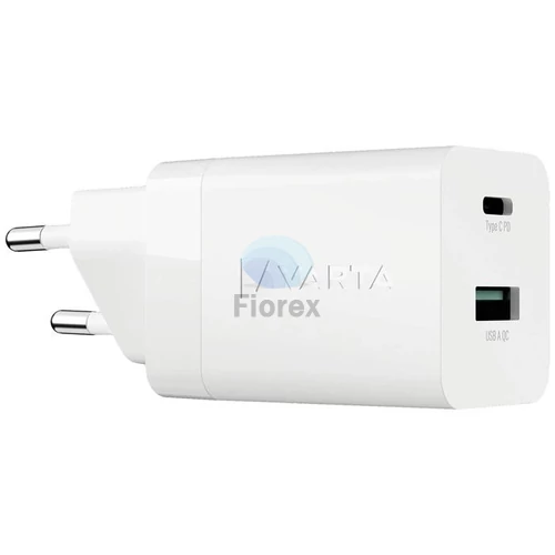 Hálózati töltő, 1xUSB, 1x USB-C kimenet, 38W, VARTA "Speed"