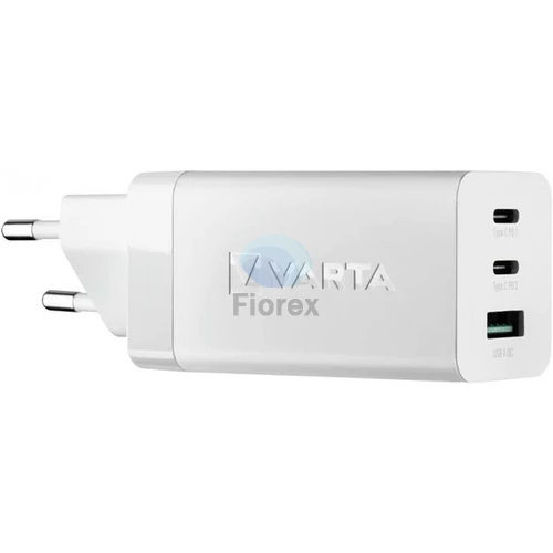 Hálózati töltő, 1xUSB, 2x USB-C kimenet, 65W, VARTA "High Speed"