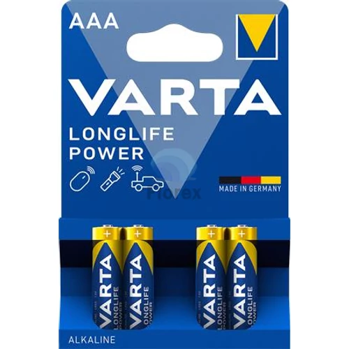 Elem, AAA mikro, 4 db, VARTA "Longlife Power"