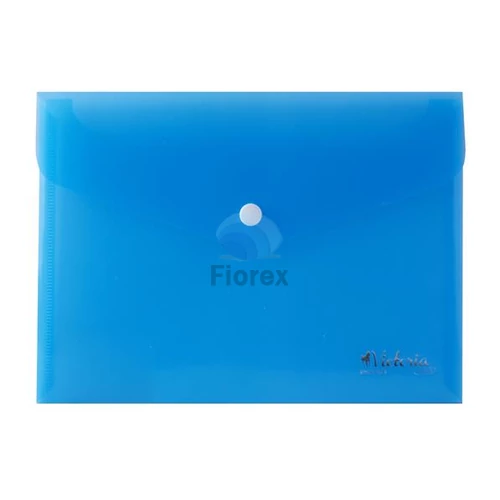 Irattartó tasak, A5, PP, patentos, VICTORIA OFFICE, kék