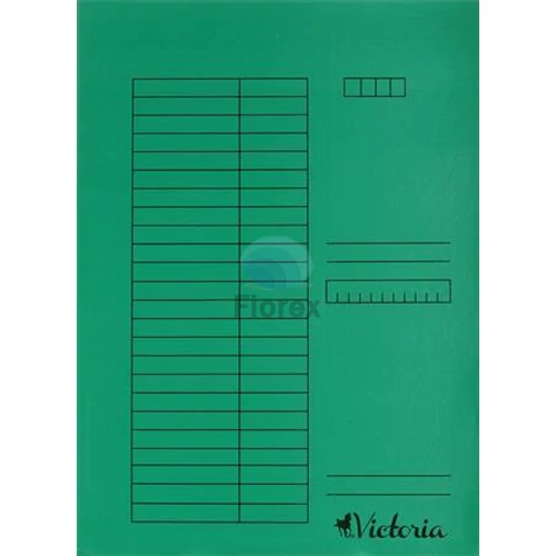 Gyorsfűző, karton, A4, VICTORIA OFFICE, zöld