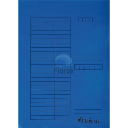 Pólyás dosszié, karton, A4, VICTORIA OFFICE, kék