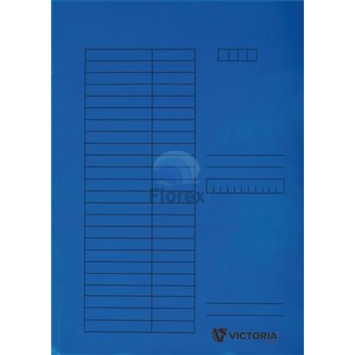Pólyás dosszié, karton, A4, VICTORIA OFFICE, kék