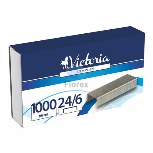 Tűzőkapocs, 24/6, VICTORIA OFFICE - 1000db