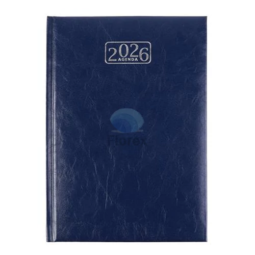 Naptár, tervező, A5, napi, VICTORIA OFFICE "Chrono", kék (2026 évi)