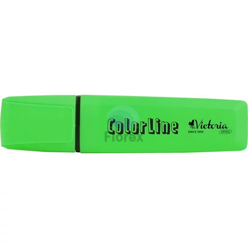 Szövegkiemelő, 1-5 mm, VICTORIA OFFICE, "ColorLine", zöld