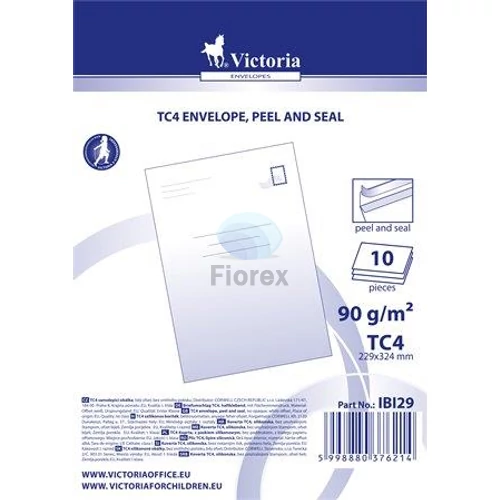 Borítékcsomag, TC4, szilikonos, VICTORIA PAPER - 10db