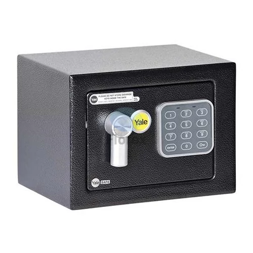 Bútorszéf, elektronikus zár, 4,2 l, 170x230x170 mm, YALE "YSV/170/DB1"