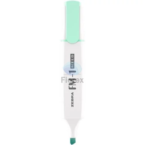 Szövegkiemelő, 3,5 mm, ZEBRA FM-1 Mild, kékeszöld