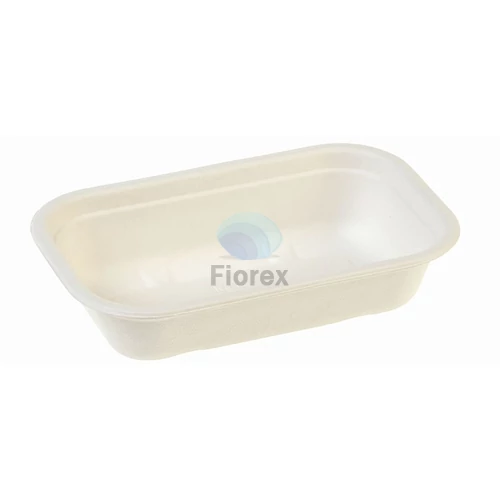 Cukornád tál 650ml, szögletes, BIO-laminált, 205x130x56mm