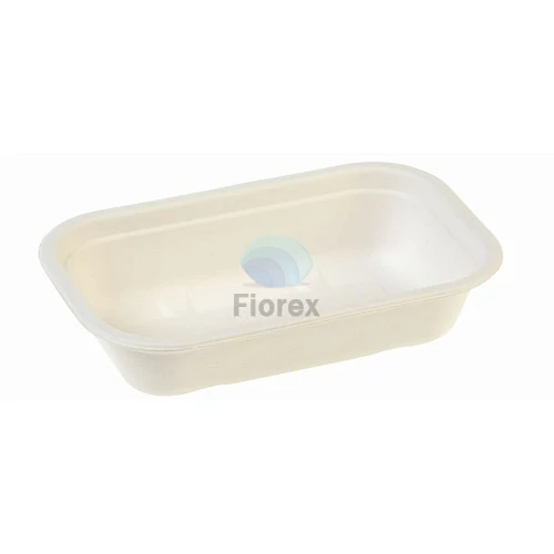 Cukornád tál 850ml, szögletes, BIO-laminált, 229x153x50mm