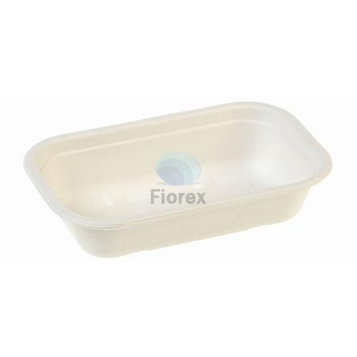 Cukornád tál 1000ml, szögletes, BIO-laminált, 229x153x57mm