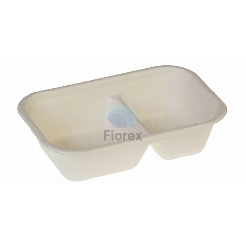 Cukornád tál 1000ml, szögletes, BIO-laminált, két részes, 229x153x57mm
