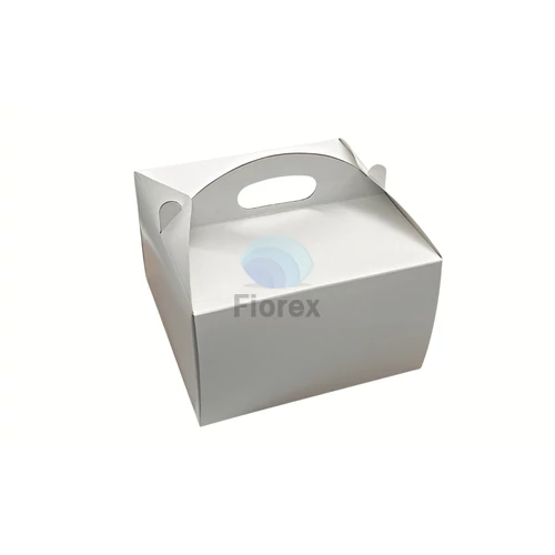 Hordófogantyús torta doboz 260x260x160mm