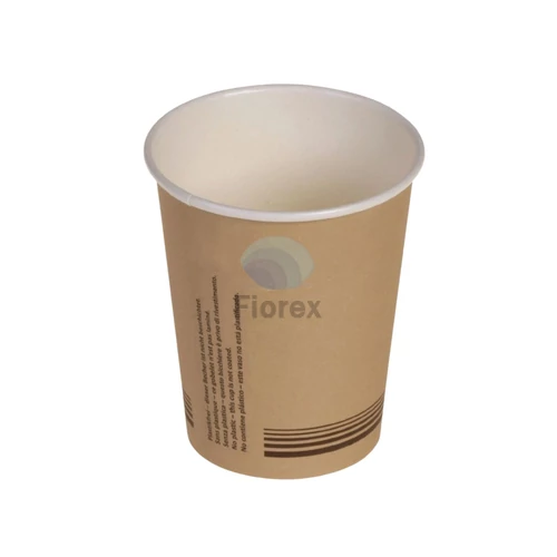 Papír bevonat nélküli kávéspohár, barna (8,0 cm; 200 ml)