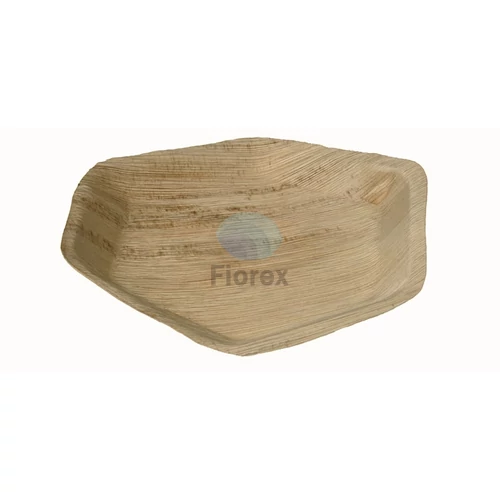 Pálmalevél tányér 24cm, hatszögletű