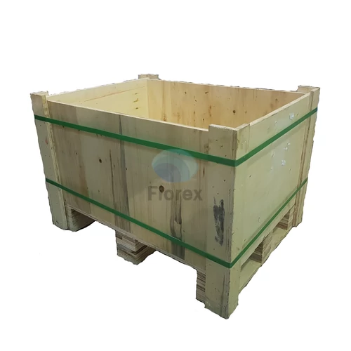 Láda 805x605x545 mm rétegelt lemez, használt