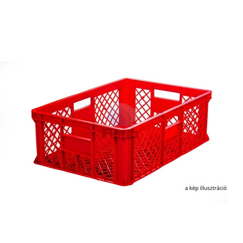 Műanyag sütőipari Anker rekesz, 200-as, 60x40x20 - Fekete