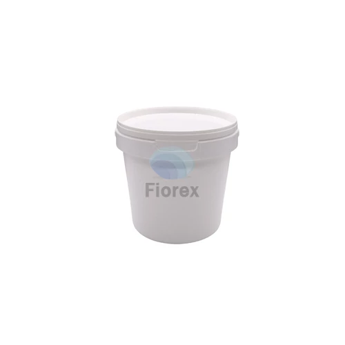 Műanyag kerek vödör, fehér  (fül nélkül) 300ml