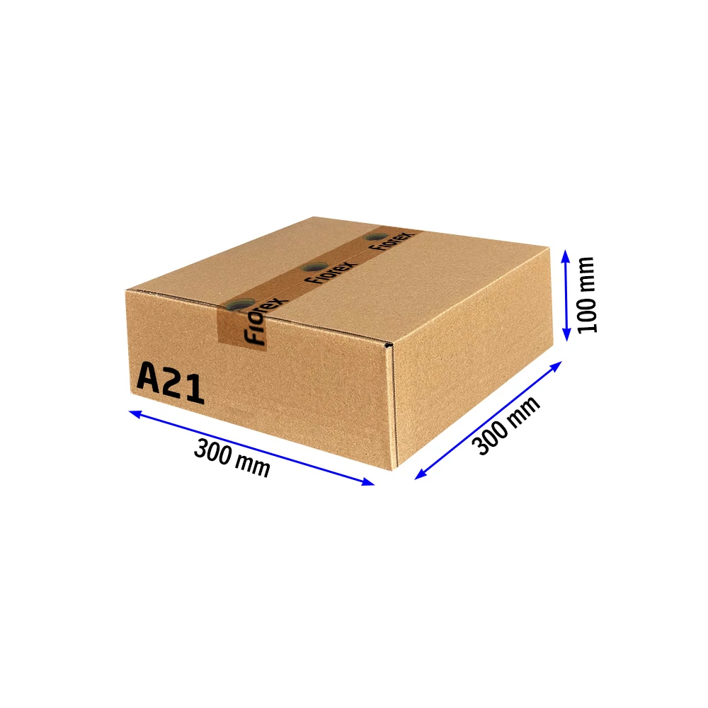 Kartondoboz, A21, 300x300x100 mm TF doboz